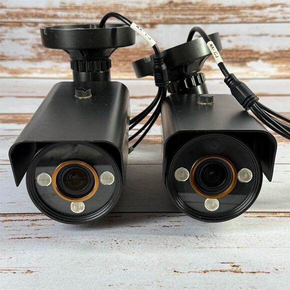 Lot of 2 Avalonix HD IR Night Vision Surveillance Cameras Black - Picture 2 of 6